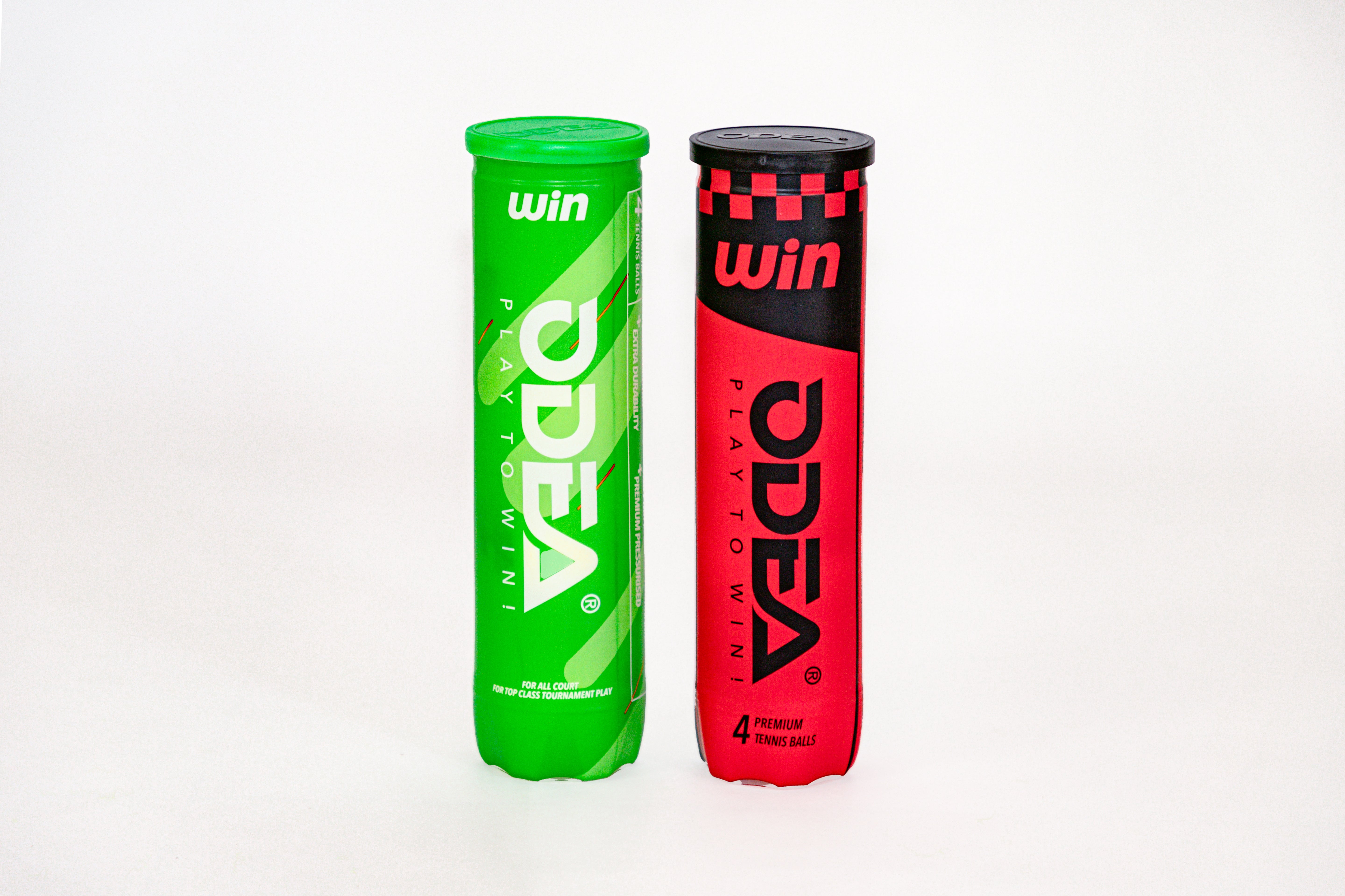 Balles de tennis ODEA WIN – Tube de 4 balles