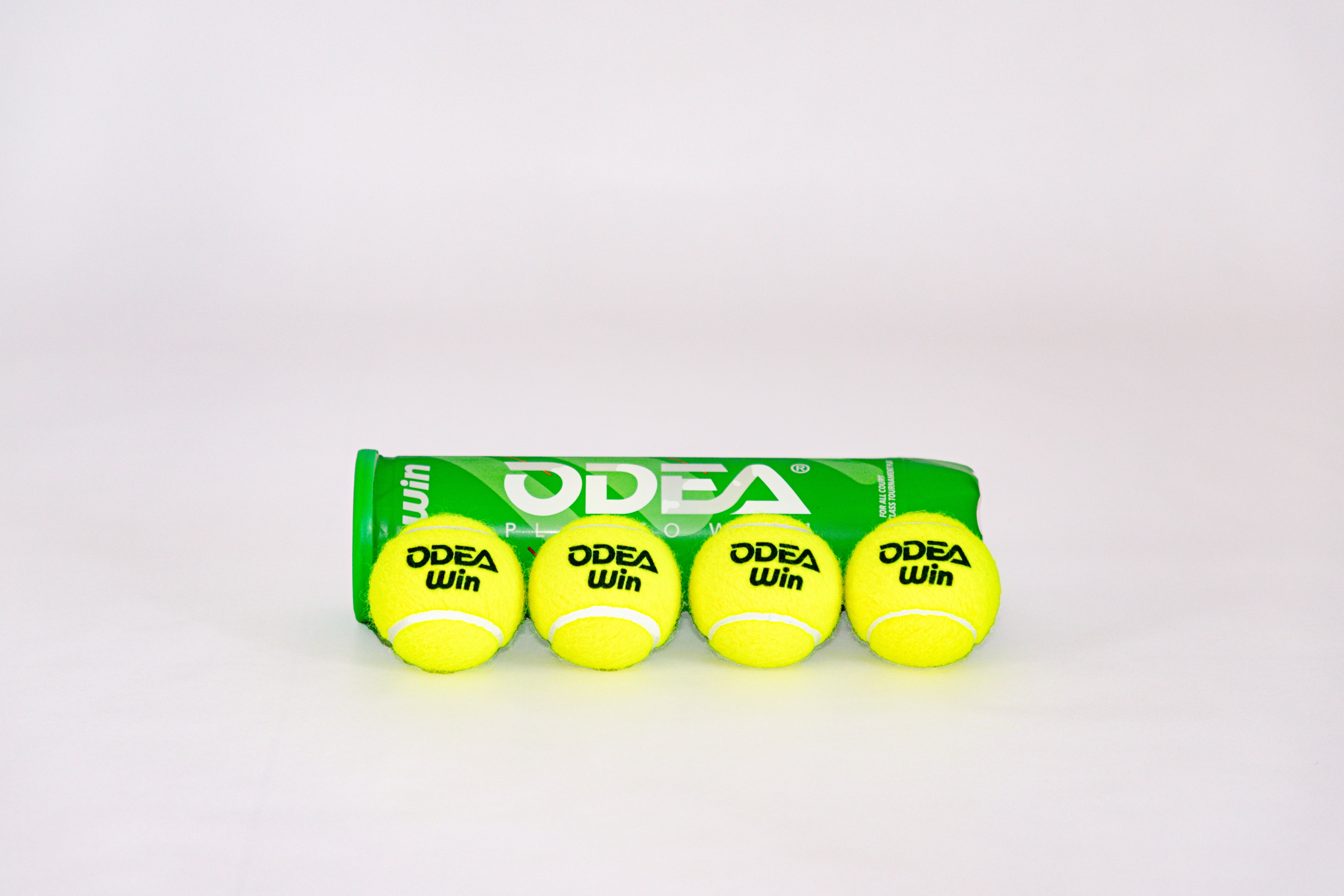 Balles de tennis ODEA WIN – Tube de 4 balles