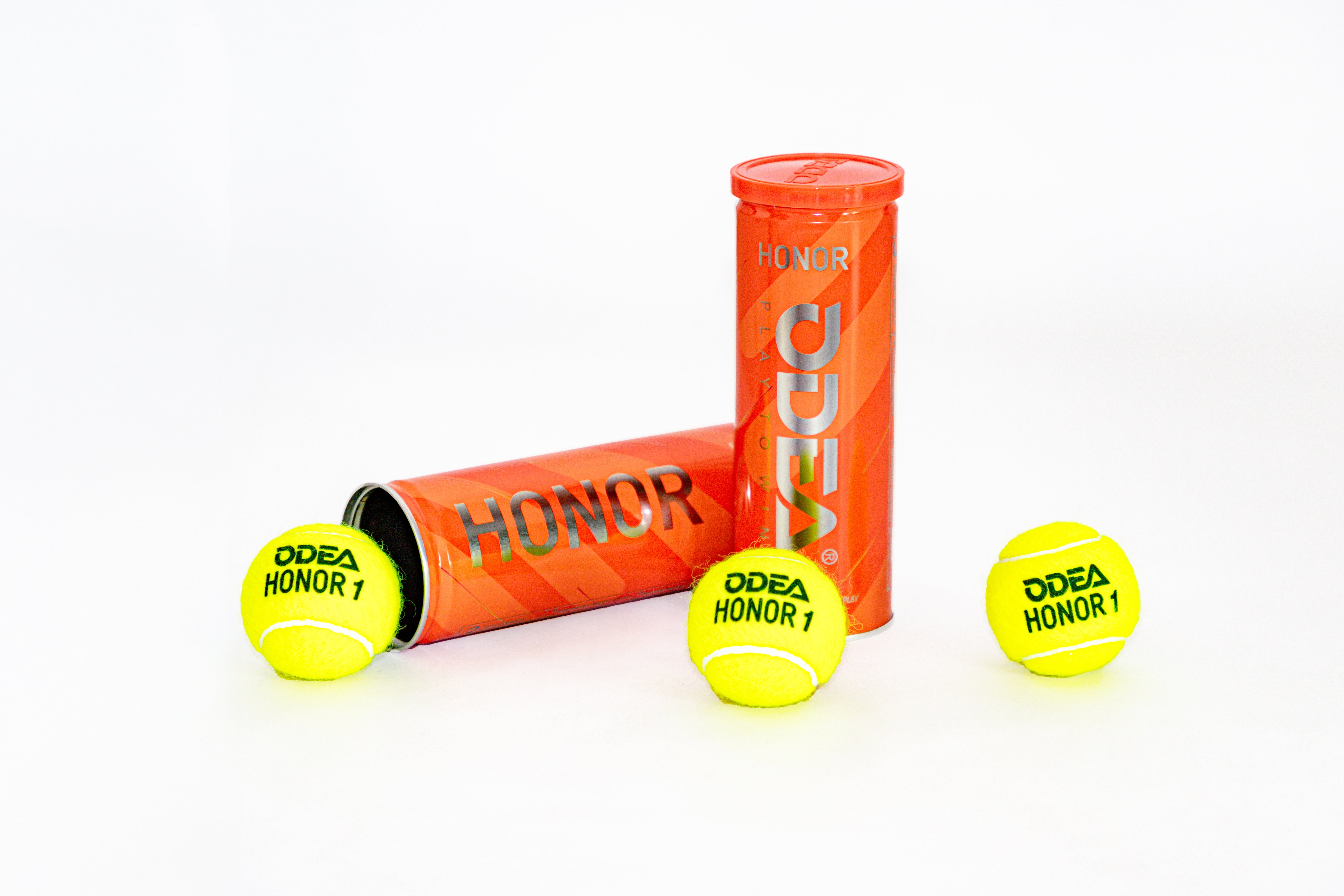 Balles de tennis ODEA HONOR – Tube de 3 balles